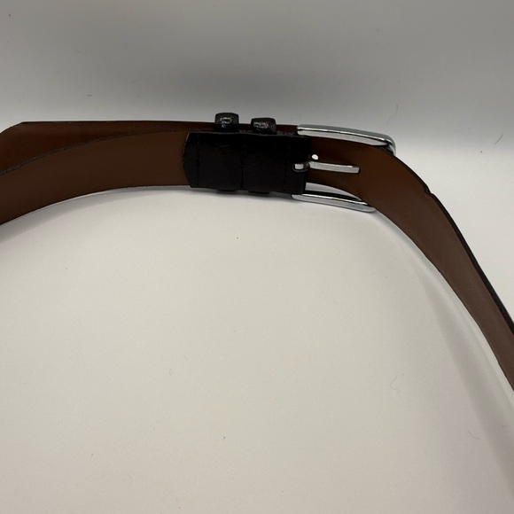 Bosca Men’s Black Leather Belt Size 32 Canada Genuine Leather Classic Dress - Picture 6 of 11